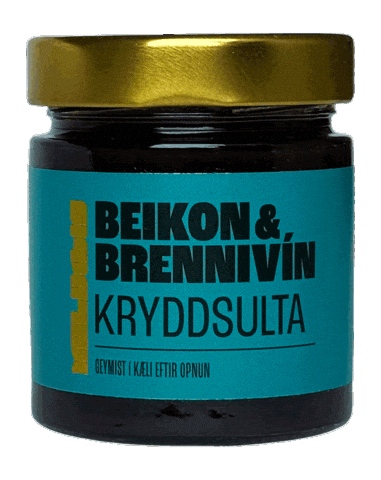 Bacon Iceland Sticker by Helvitis