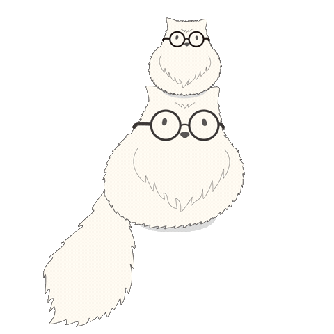 Cat Dog Sticker by moimoimoinen