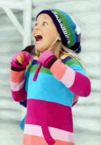  happy girl christmas excited commercial GIF