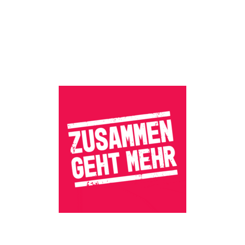 Pink Zusammen Sticker by ver.di