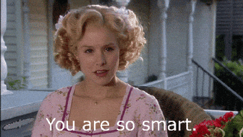 you are so smart kristen bell GIF