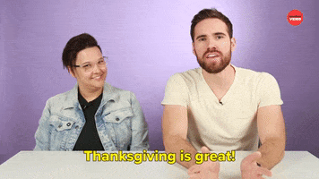 Excited Thanksgiving GIF by BuzzFeed