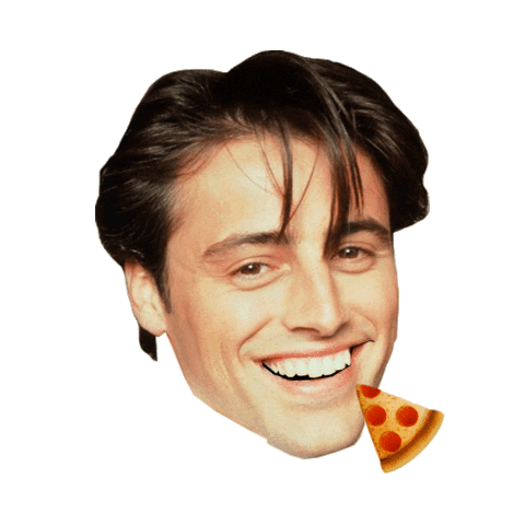 Happy Joey Tribbiani Sticker by Anne Horel