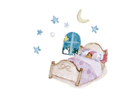 Good Night おやすみ Sticker by kamime