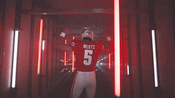 Football Point GIF by Wisconsin Badgers