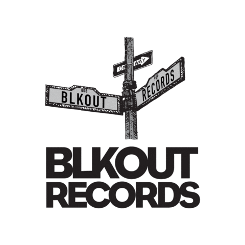 Black Out Sticker by Tech Avenue Records