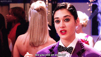  mean girls asshole lizzy caplan janis ian are you still an asshole GIF