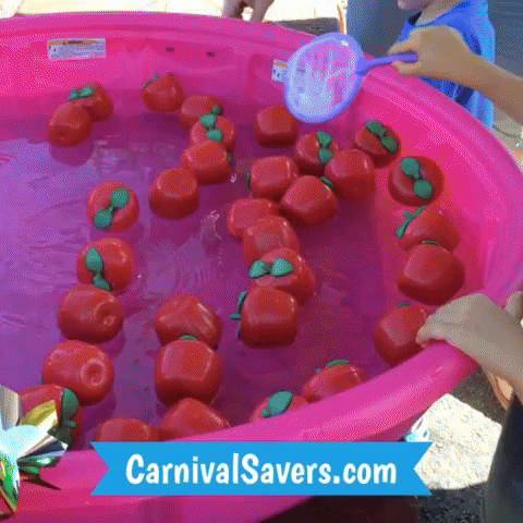 CarnivalSavers carnival savers carnivalsaverscom apple grab fall festival game bobbing for apples alternative GIF
