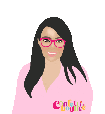 DFW Confetti Bounce Sticker