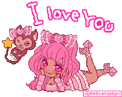 I Love You Gal Sticker by helloangelgirl