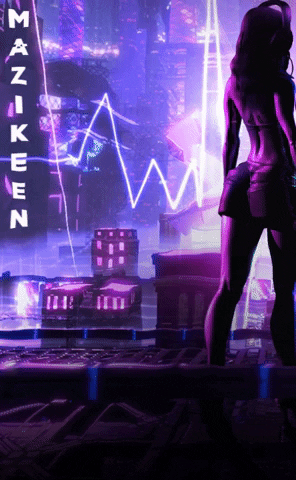 Neon Angel GIF
