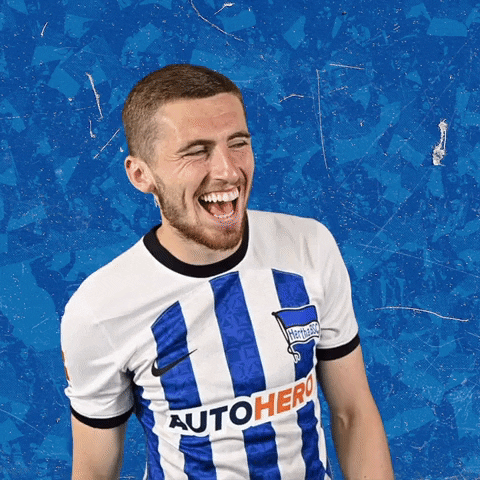 Happy Laugh GIF by Hertha BSC