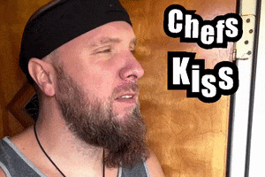 Cook Kiss GIF by Mike Hitt