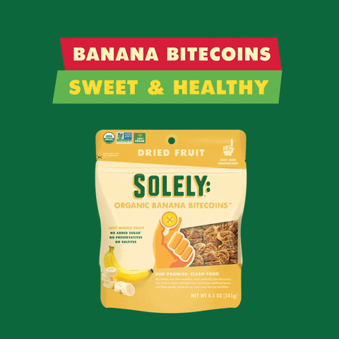 solely healthy snack solely dried fruit banana bitecoins GIF