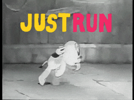 Hurry Up Running GIF by Fleischer Studios
