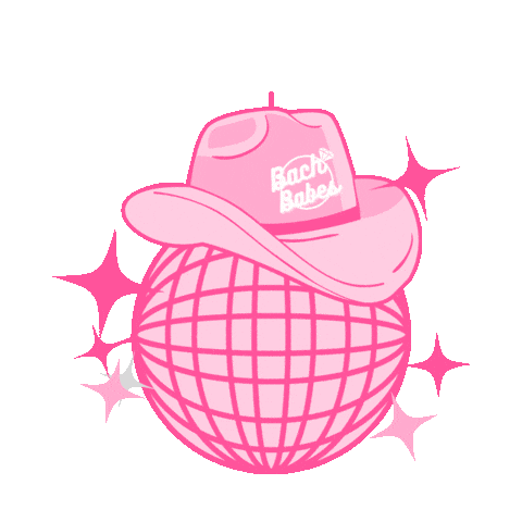 Cowgirl Disco Ball Sticker by Bach Babes
