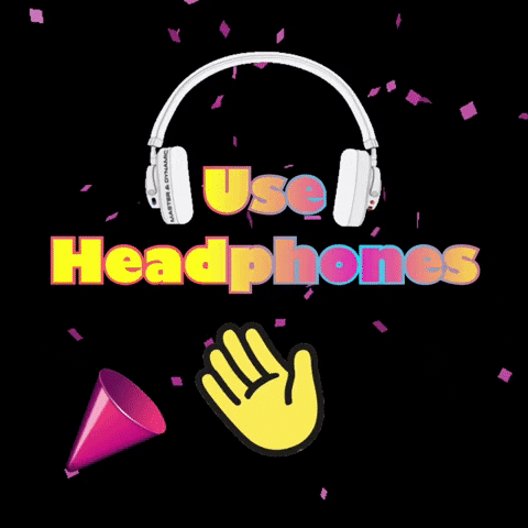 Headphones Clubhouse GIF by The3Flamingos
