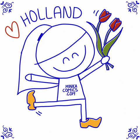 Netherlands Love GIF by Minka Comics