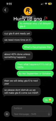 Rockstar Games Texting GIF