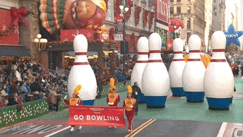 Macys Parade Bowling Pins GIF by The 97th Macy’s Thanksgiving Day Parade