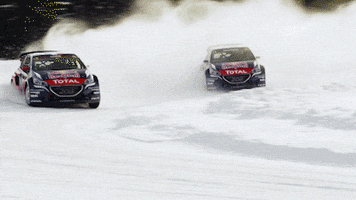 hansenmotorsport snow racing ice sweden GIF