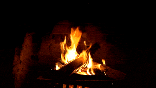 fire fireplace GIF