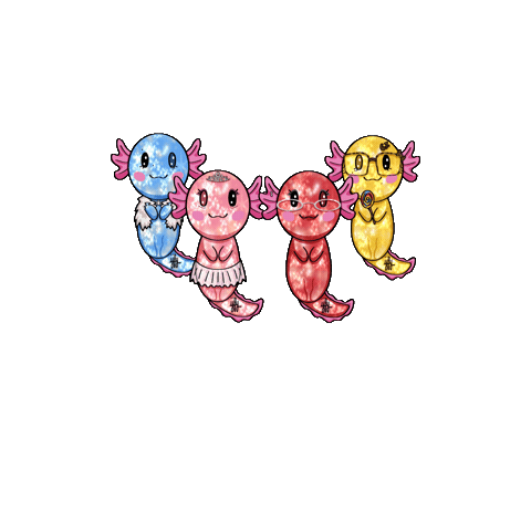 Axolotl Kpop Stickers Sticker