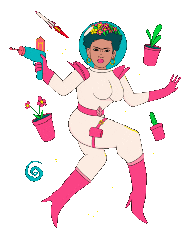 Space Nasa Sticker by Frida's Plants