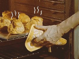 luaart hot bread baking biscuits GIF