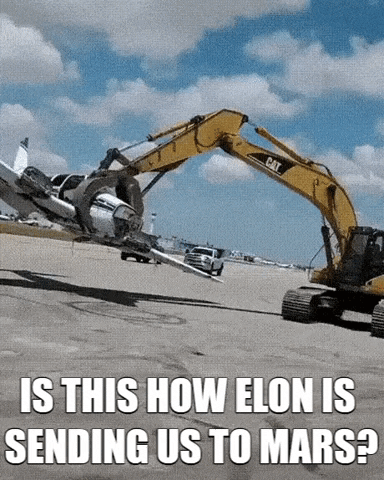 Flying Elon Musk GIF by ConEquip Parts