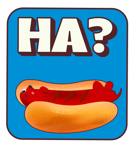 Hot Dog Illustration GIF