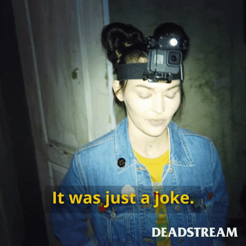 Just Kidding Halloween GIF by Deadstream