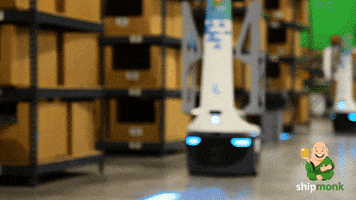ShipMonk technology robots shipping robotics GIF