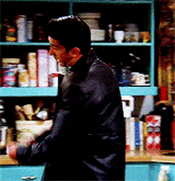 david schwimmer middle finger GIF