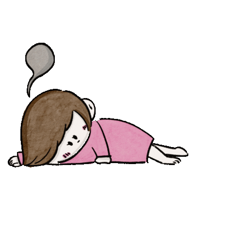 Sad Illustration Sticker