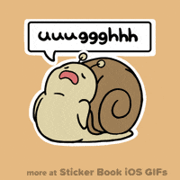 Snail Ugh GIF by Sticker Book iOS GIFs Snail Ugh GIF by Sticker Book iOS GIFs