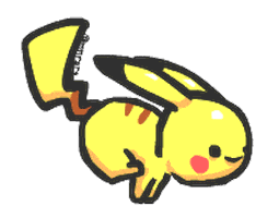 Bunny Running Sticker