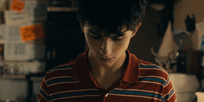 timothee chalamet eye contact GIF by A24
