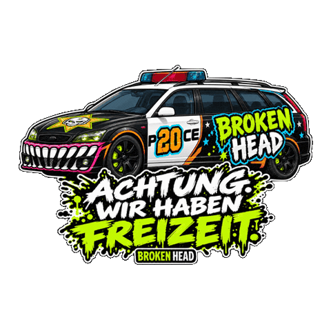 Party Police Sticker by Broken Head