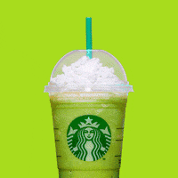  coffee yum starbucks coffee break whipped cream GIF