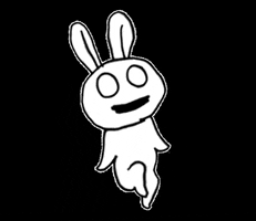 scolar_netshop sad rabbit うさぎ 悲しい GIF