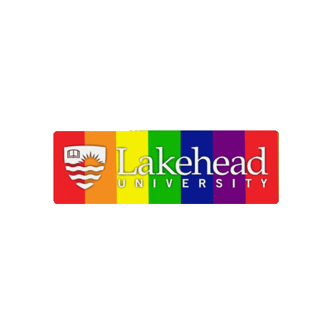 Rainbow Pride Sticker by Lakehead University Campus Rec