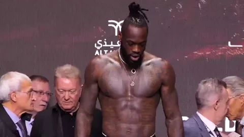 Weigh In Deontay Wilder GIF