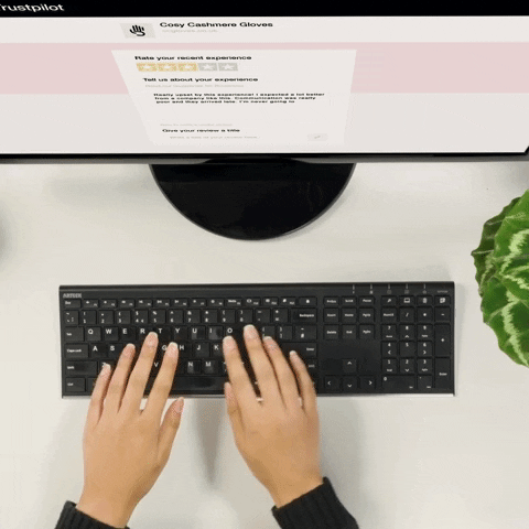 Home Office Typing GIF by Trustpilot