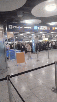 Heathrow Passengers Wait at Passport Security After UK Border System Crash