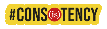 Consistency Sticker by IS Creative