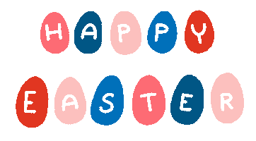 Happy Easter Eggs Sticker by PokaDesign