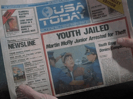 Usa Today Newspaper GIF by Back to the Future Trilogy