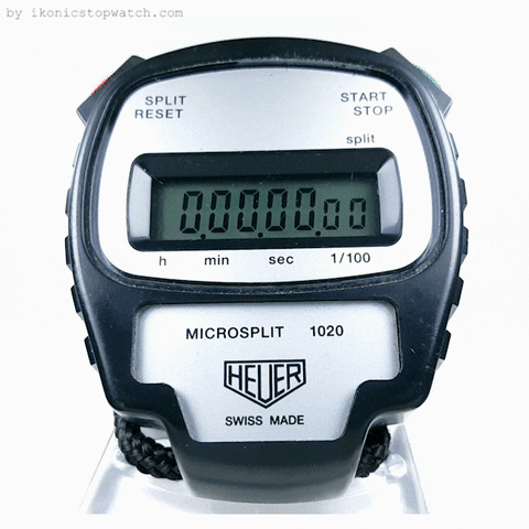 ikonicstopwatch timer stopwatch tag heuer stoppuhr GIF