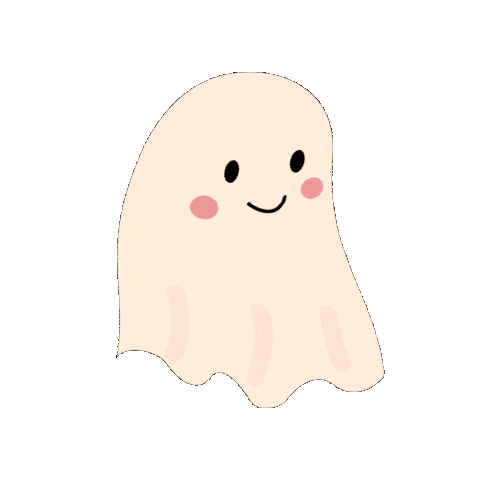 Halloween Ghost Sticker by vertcerise